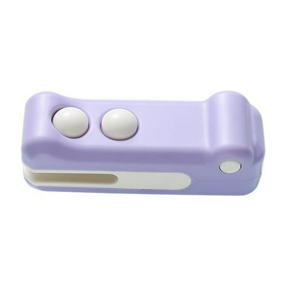 1Pcs Mini Bag Sealer,Rechargeable Heat Sealing Machine, 2 in 1 Chip Bag Sealer with Cutter,Portable Bag Resealer Machine,Handheld Food Sealer for Snack Plastic Bags Food Storage(Purple)