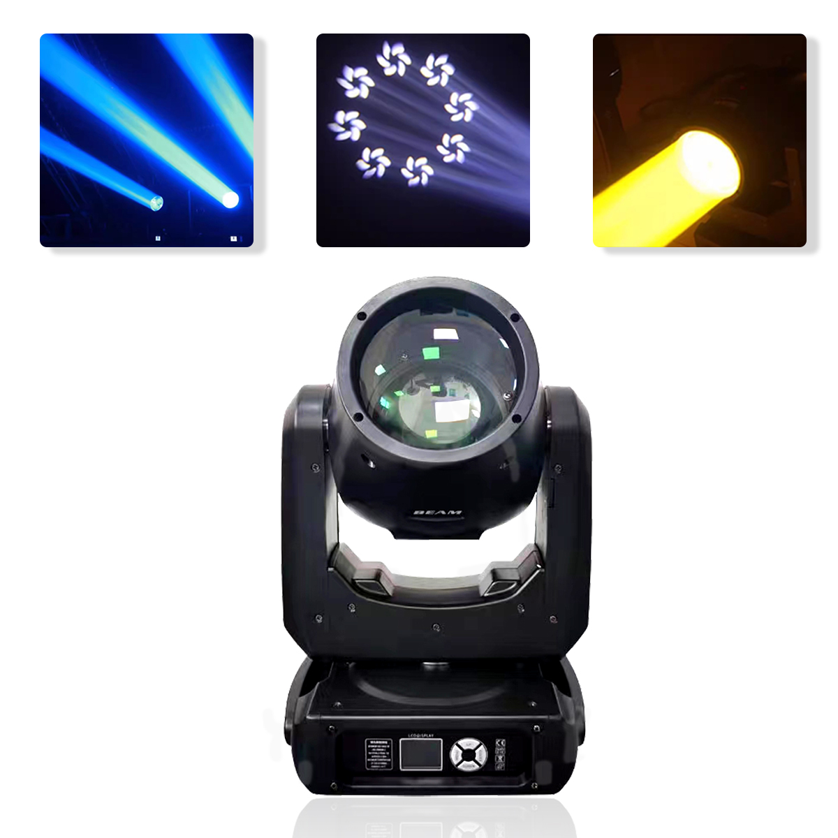 1Pcs Mini Beam 230W 7R Moving Head Stage Light Rainbow Led Spot Dmx Dj Bar Party Wedding Christmas