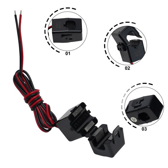 1Pcs Miniature Split Ferrite Core Clamp Current Sensor Current Transformer Clamp 150A/5A