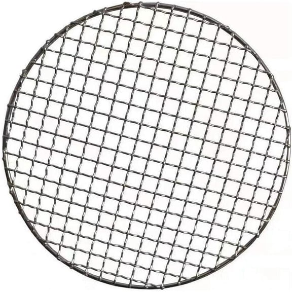 1Pcs Modern 16" Round Barbecue Net Recyclable High Wear Resistance Anti-Rust, Multi-Purpose Stainless Steel Cross Wire Round Steaming Cooling Barbecue Racks/Carbon Baking Net/Grills