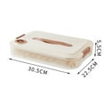 thumbnail image 1 of 1Pcs  Multi-Layer Transparent Keep Fresh Refrigerator Container Food Storage Box Dumpling Box 1/2/3/4 Layers 1 LAYER, 1 of 8