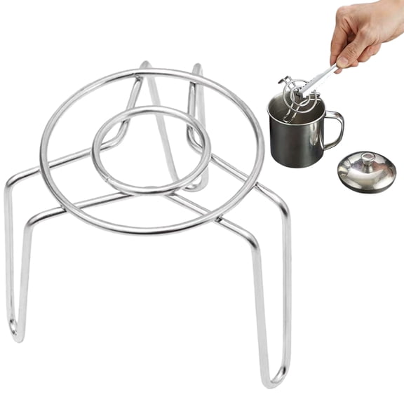 1Pcs Multifunction Steaming Stand Holder,Stainless Steel Steam Rack, 2.95*2.36*2.52 Inch Tall Heavy Duty Pressure Cooker Trivet Stands, Steaming Pot Pan Cooking Stand (Long)