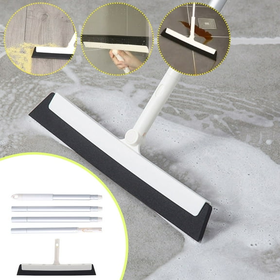 1Pcs Multifunctional Broom Floor Scraper Yannianjz Multifunctional Broom, Floor Scraper Water Scraper Mop, Bathroom Household Cleaning Tool, Magic Sweeper for Hard Floors Tile, Glass Shower Wall