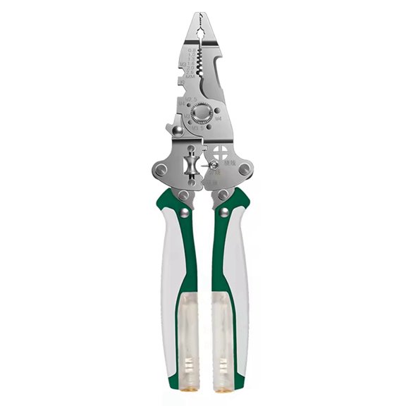 1Pcs Multifunctional Foldable Wire Stripper with Voltage Tester and Cable Cutter for Electrician Wire Cutter and Puller