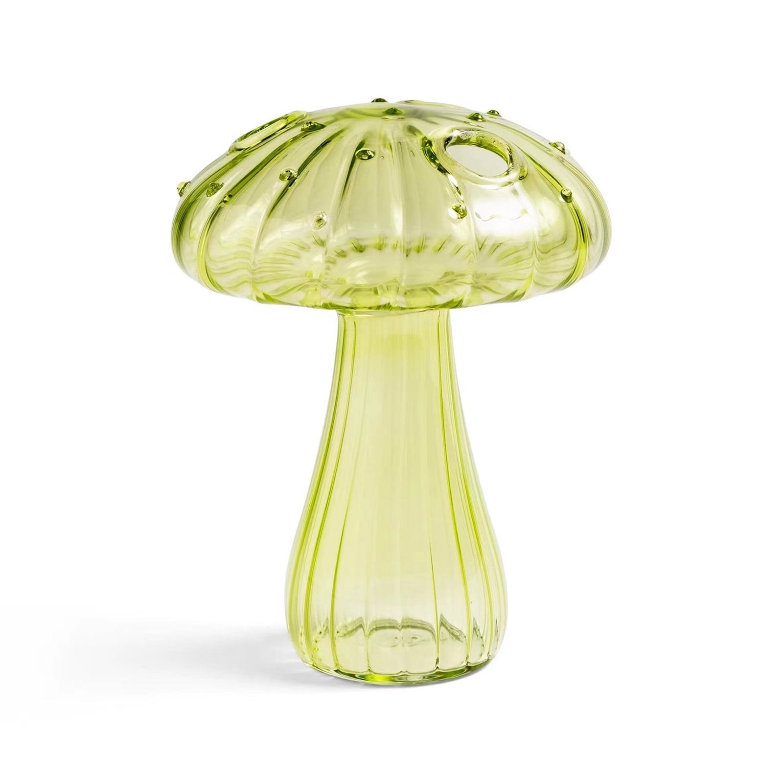 1Pcs Mushroom Vase Mushroom Shaped Hydroponic Glass Vase, Clear