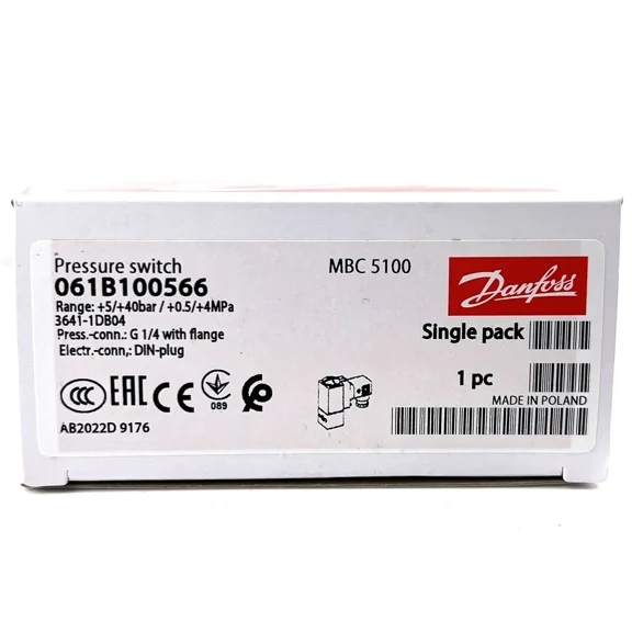 1Pcs NEW Danfoss MBC5100 Pressure Switch 061B010566 //