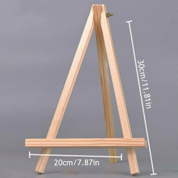 1Pcs Natural Wood Easel Frame Tripod Display Holder Wedding Table Name Card Stand Children Painting Display Craft