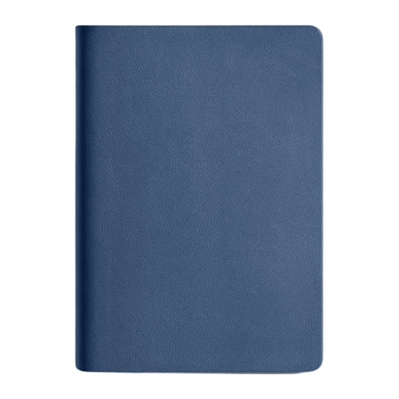 1Pcs Navy A7 Notebook with Pen Case, Leather Thickened Softcover Sewn Journal for Daily Use