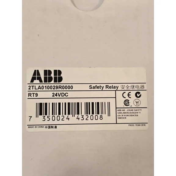 1Pcs New ABB Safety relay 2TLA010029R0000