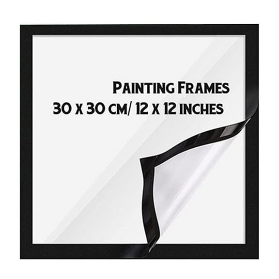 1Pcs-Painting Frames Magnetic Art Picture Frame Self Adhesive Wall Diy Decor 12*12 Inch 25*25Cm Inner