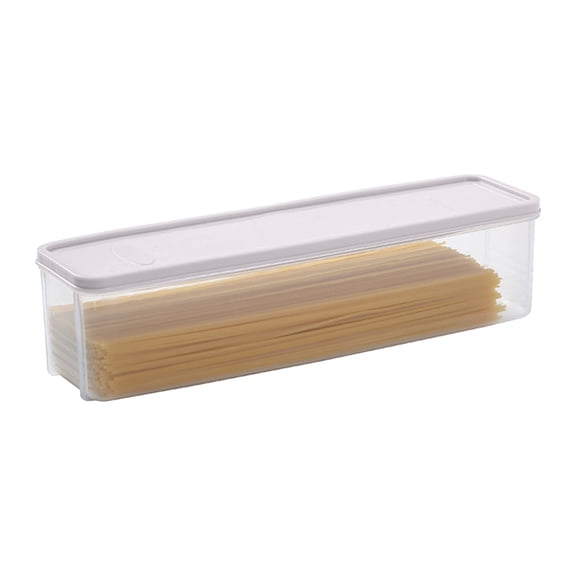 1Pcs Pasta Storage Container Kitchen Spaghetti Food Storage Box - Noodle Canister With Lid for Spaghetti, Noodles, Pasta, Eggs, Fruits Snacks (Khaki)