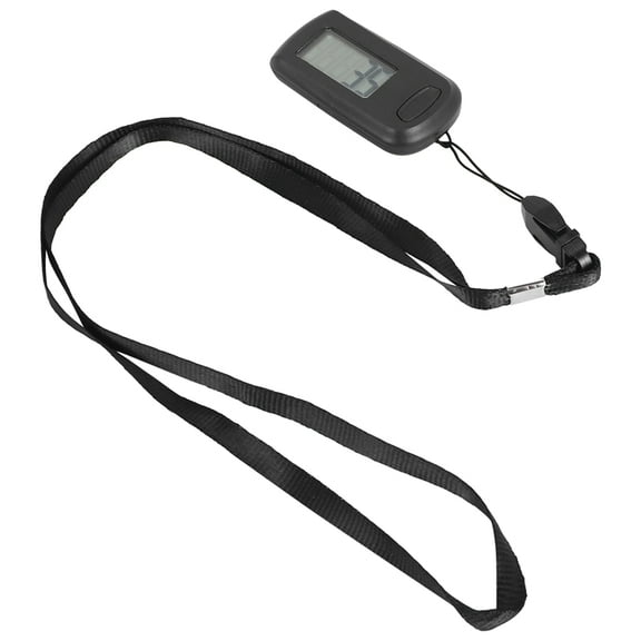 1Pcs Pedometer 3D Step Counter for Walking, Track Steps Portable Sport Simple Lanyard,
