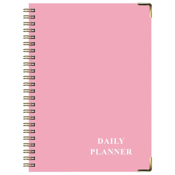 1Pcs Pink Undated Habit Counter Notebook, Daily Weekly Monthly Goal Setting Journal for Men Women Productivity, 9X6X1In