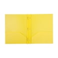 thumbnail image 1 of 1Pcs Plastic 2-Pocket Folders with 3-Prongs,Heavy-Duty Pockets Folders with Brads,Plastic Folders with Pockets and Prongs,Poly Folders with 3 Metal Prongs Fastener Clips for Home and Office,(Yellow), 1 of 9