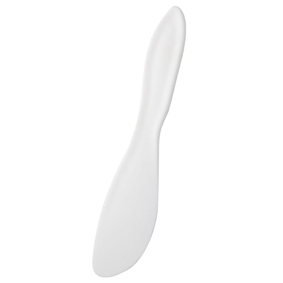 1Pcs Plastic Cake Cream Spatula,Baking Pastry Tool Shovel ,Cake Painting Scraper Decorating Spatula Mixing Set Icing Oil Painting Cream Tool for Fondant Chocolate,BPA-Free,Food Safe(White)