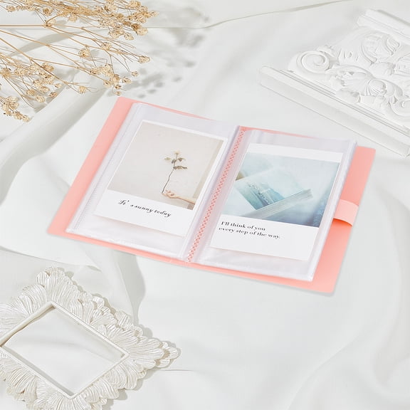 1Pcs Plastic Collection Book Pink Clear Currency Sleeves Money Bags Small Tin Container for Jewelry Small Item Currency Bills