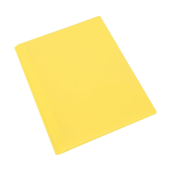 1Pcs Plastic Folders With Pockets And Prong, Assorted Colors, Pocket Folders, Folders With Prongs, File Folders With Fasteners, 2 Pocket Folder, Folder With Pockets, Two Pocket Folder,Yellow