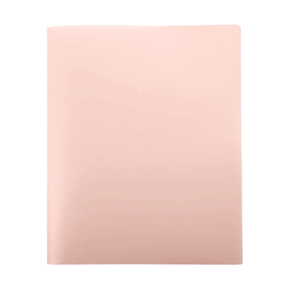1Pcs Plastic Pocket Folders with Pocket,2-Pocket Poly Folder,Heavy-Duty File Folders with Business Card Slot,Heavy-Duty Plastic Two Pocket Folders,2-Pocket Folder for Home & Office,(Pink)