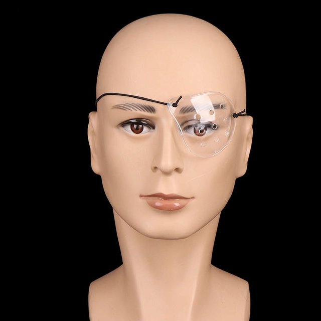1Pcs Plastic Ventilated Clear Eye Shield Eye Mask With 9 Holes After