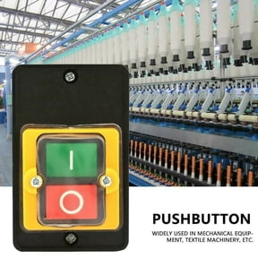 1Pcs Plastic Waterproof Control Switch Kao-10Kh On/Off Pushbutton Switch Ac 220V/380V 10A With Base Easy To Install Smile Home