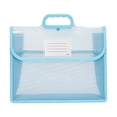 thumbnail image 1 of 1Pcs Portable Document Organizer, Expanding File Folder with Handle, Plastic Storage Bag with Snaps Closure, for Papers & Receipts, School Office Travel, Sturdy, 13X10In, Blue1, 1 of 9