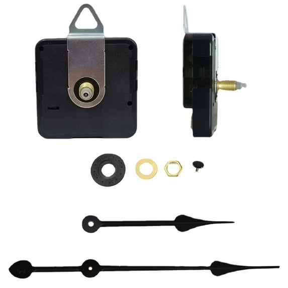 1Pcs Quartz Clock Mechanism Kit, Wall Clock Mechanisms Mattery Powered Replacement, Clock Movement Parts Motor Replacement DIY Repair Parts,Clock Repair And Replacement Accessories(Black)