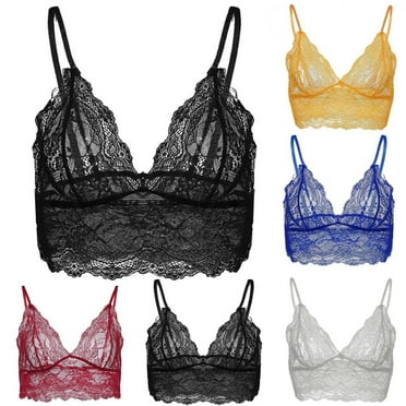 1Pcs Random Color Womens Plus Size Clearance,Ladies Traceless Comfortable No Steel Ring Lace Breathable Gathering Bra Woman Underwear