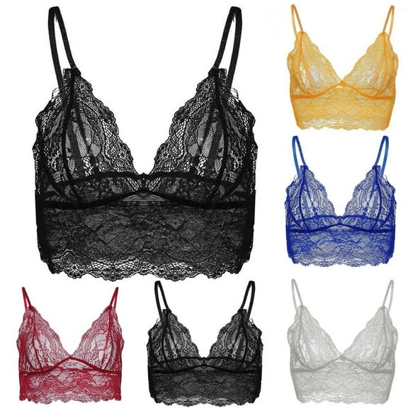 1Pcs Random Color Womens Plus Size,Ladies Traceless Comfortable No Steel Ring Lace Breathable Gathering Bra Woman Underwear