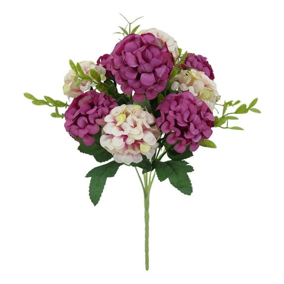 1Pcs Real Touch Hydrangea Artificial Flowers,14" Valentine's Day Fake Flower Ornament,Fake Hydrangeas for Home Decor Party Wedding Bouquets Table Centerpieces Floral Indoor Outdoor Decor(Red)