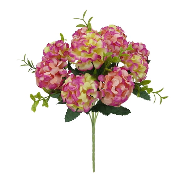 1Pcs Real Touch Hydrangea Artificial Flowers,14" Valentine's Day Fake Flower Ornament,Fake Hydrangeas for Home Decor Party Wedding Bouquets Table Centerpieces Floral Indoor Outdoor Decor(Pink2)