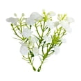 thumbnail image 1 of 1Pcs Realistic Small Artificial Flowers, Faux Blooms for Diy Craft Wedding Bouquet, Plastic Floral Picks for Home Centerpiece Decor, 3X2X2In (White), 1 of 5