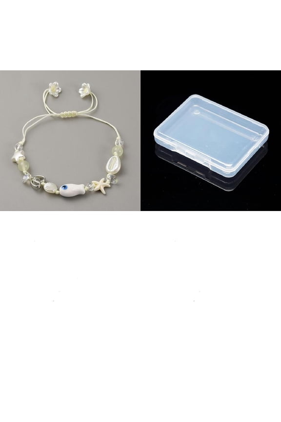 1Pcs Resin Beach Boho Bracelets Shell Shape Fish Star Stackable Wristband for Women