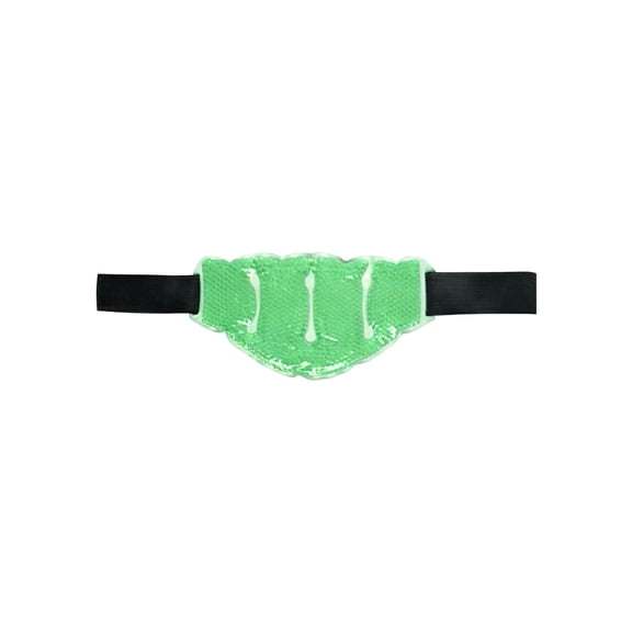 1Pcs Reusable Hot Cold Ice Pack Neck Wrap, Soft Flexible Gel Cooling Pad with Adjustable Secure Strap for Workout Gym Running Outdoor Activities and Muscle Recovery 13 Inch Green