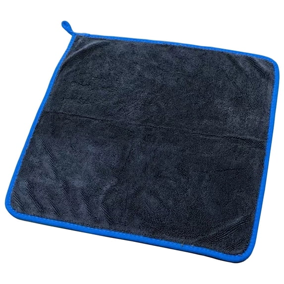 1Pcs Reusable Microfiber Cleaning Cloths for Bathroom Kitchen Car Household (Black5), 8X12In