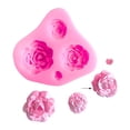 thumbnail image 1 of 1Pcs Roses Mold Flower Silicone Cake Molds Chocolate Sugarcraft Decorating Tools,Mini Flower Chocolate Fondant Mold for Cake Decoration Candy Cupcake Topper Cake Polymer Clay Crafts, 1 of 9