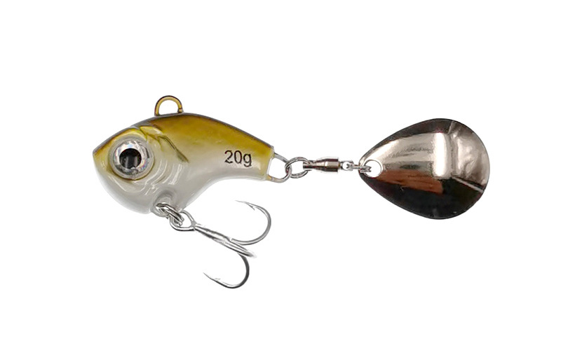 1Pcs Rotating Metal VIB vibration Bait Spinner Spoon Fishing Lures 5/10/15/20g Jigs Trout Winter
