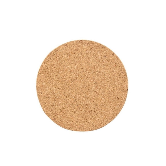 1Pcs Round Cork Coasters, 4inch Mini Cork Board, High Density Thick Coasters,Keeps Cold and Hot Drinks From Damaging Furniture, for Kitchen, Drinks Coffee