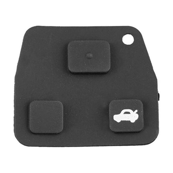 1Pcs Rubber Black 3 Buttons Remote Key Fob Repair Switch Rubber Pad Replacement For Toyota Car Key Remote Keys Fangkenuo