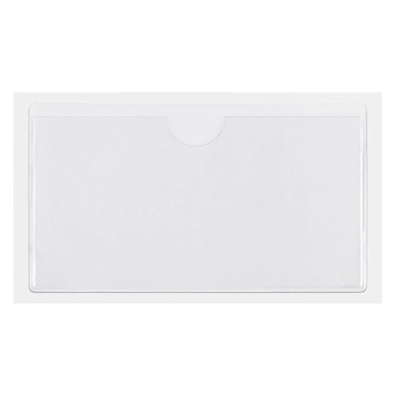 1Pcs Self-Adhesive Label Holder,Card Pockets Label Holder,Transparent Library Card Holders with Top Open for Index Cards,Plastic Label Holders for Storage Bins,Library and Locker,4.72x3.54 in