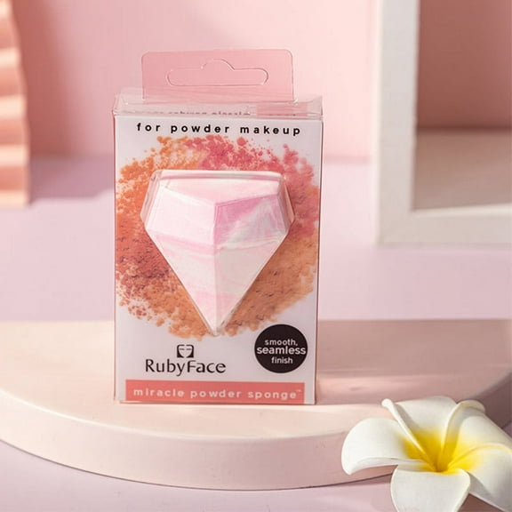1Pcs/Set Pink Color Wet & Dry Diamond Makeup Egg Non-latex Makeup Slant Cut Sponge Puff Beauty Egg Makeup Tools