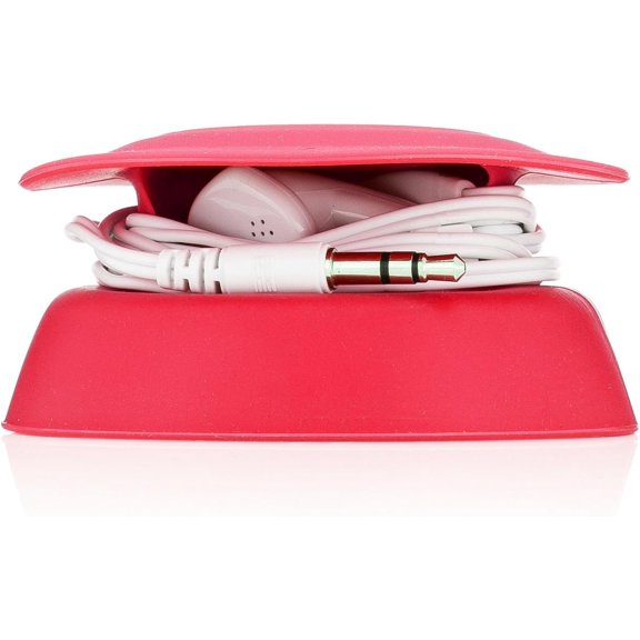 1Pcs Silicone Earphone Storage Case Tangle-Free Design Compact Earbud Holder Portable Cable Management for Earbuds and Small Electronics