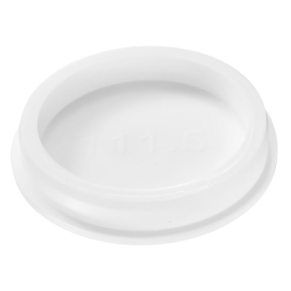 1Pcs Silicone Hole Plug, Waterproof Round Rubber Stoppers Bottle Seal Plugs Tube Pipe End Caps for 110mm/4.33" Hole for for Bathtub Bottle, White