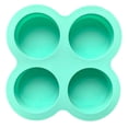 thumbnail image 1 of 1Pcs Silicone Muffin Top Pans for Baking,Silicone Soap Mold,Chocolate Mold,Ice Cube Tray,5.3 Inch Non-Stick Round Baking Molds for Mini Cake,Muffin Top,Dessert,Hamburger,Sandwiches Making,Mint Green, 1 of 9