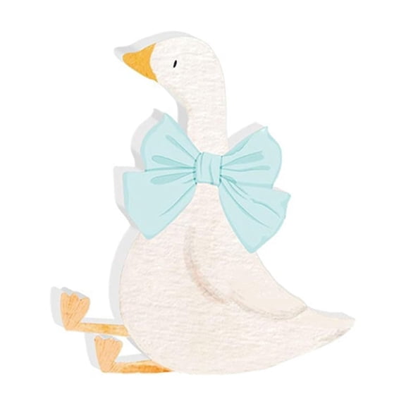 1Pcs Silly Goose Birthday Party Decoration Bow Plastic Silly Goose Decor Funny Table Centerpiece Gift for Party Favor Desk Tiered Tray, 5.91*5.12 Inch