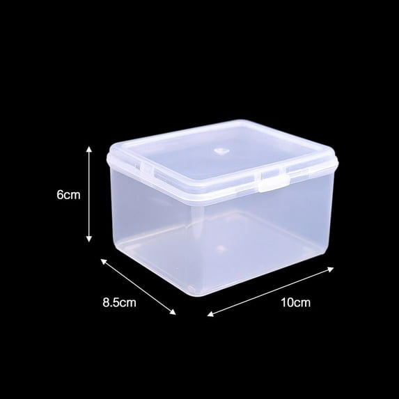 1Pcs Small Multi-purpose Rectangular Shape Plastic with Lid Storage Box Storage Case Small Thing Container S