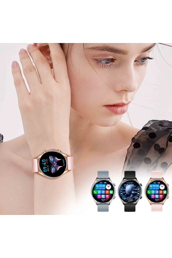 1Pcs Smartwatch Round Screen under $5! Yrmaups KT60 Smartwatch, 1.39 Inch Round Screen Bluetooth Call, Offline Payment Assistant, Multiple Sports Modes, Heart Rate Monitor, IP67 Waterproof