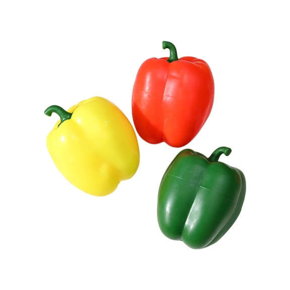 1Pcs Soft Fake Bell Pepper Squishies Stress Relief Prop Fingertips Sensory Adult Tool Stress Relief Hand Muscle Exercise Prop ToolRandom Color