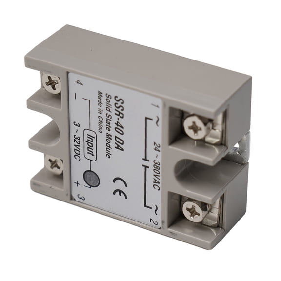 1Pcs Solid State Relay Module For Ssr-25Da/ For Ssr-40Da 40A 3-32V Dc To 24-380V Ac Ssr-40Da YIWEI
