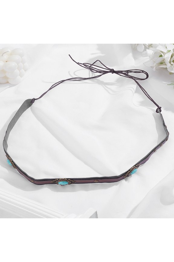 1Pcs Southwestern Cowboy Hat Belt Imitation Leather Overlay Hat Band Coconut Brown Decoration Ribbons for Apparel Accessories