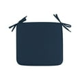 thumbnail image 1 of 1Pcs Square Seat Cushion，Soft & Comfortable Polyester，Strap Garden Chair Pad Dining (Navy), 1 of 5